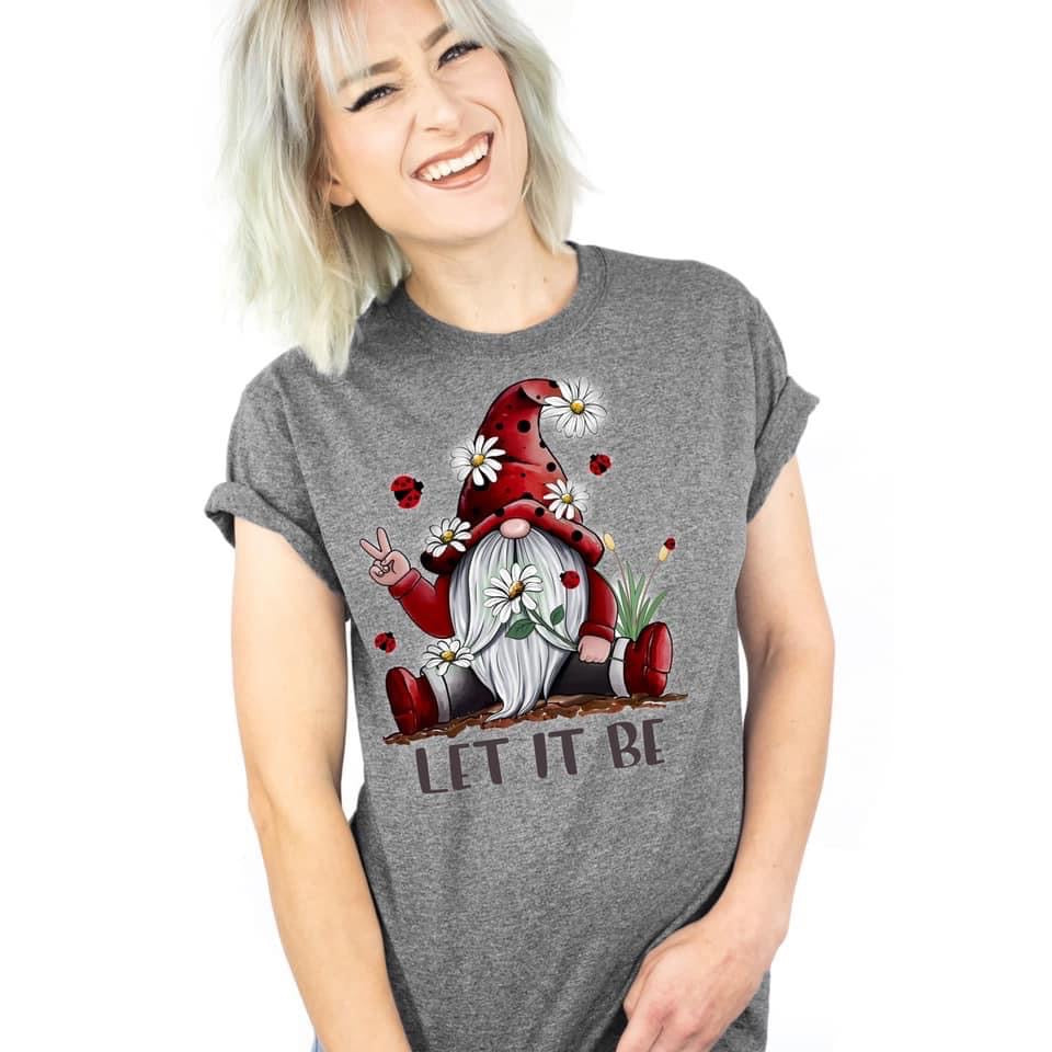 Women's Gnome Let it Be Graphic Tee