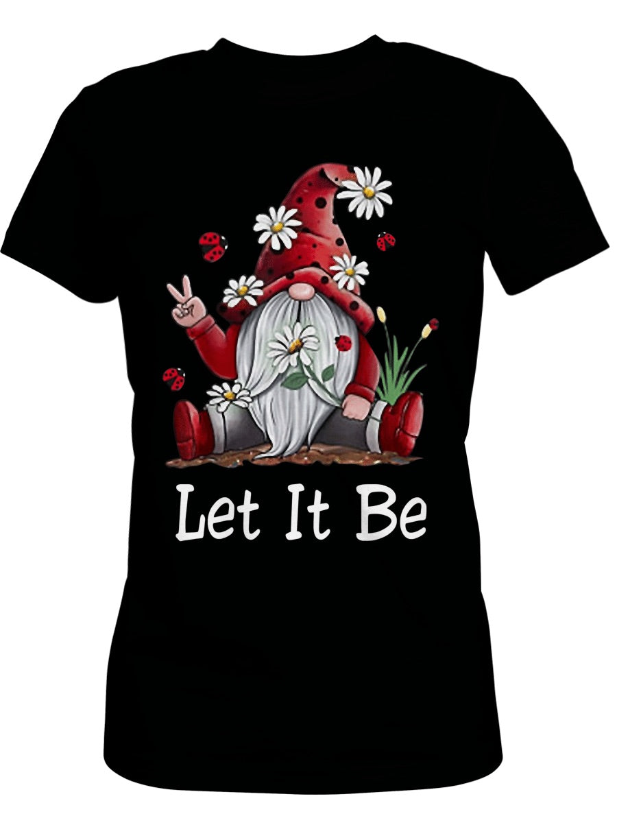 Women's Gnome Let it Be Graphic Tee