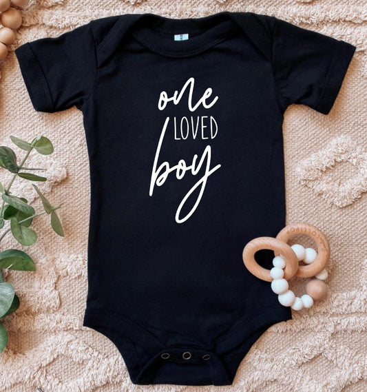 Infant One Loved Boy Onesies