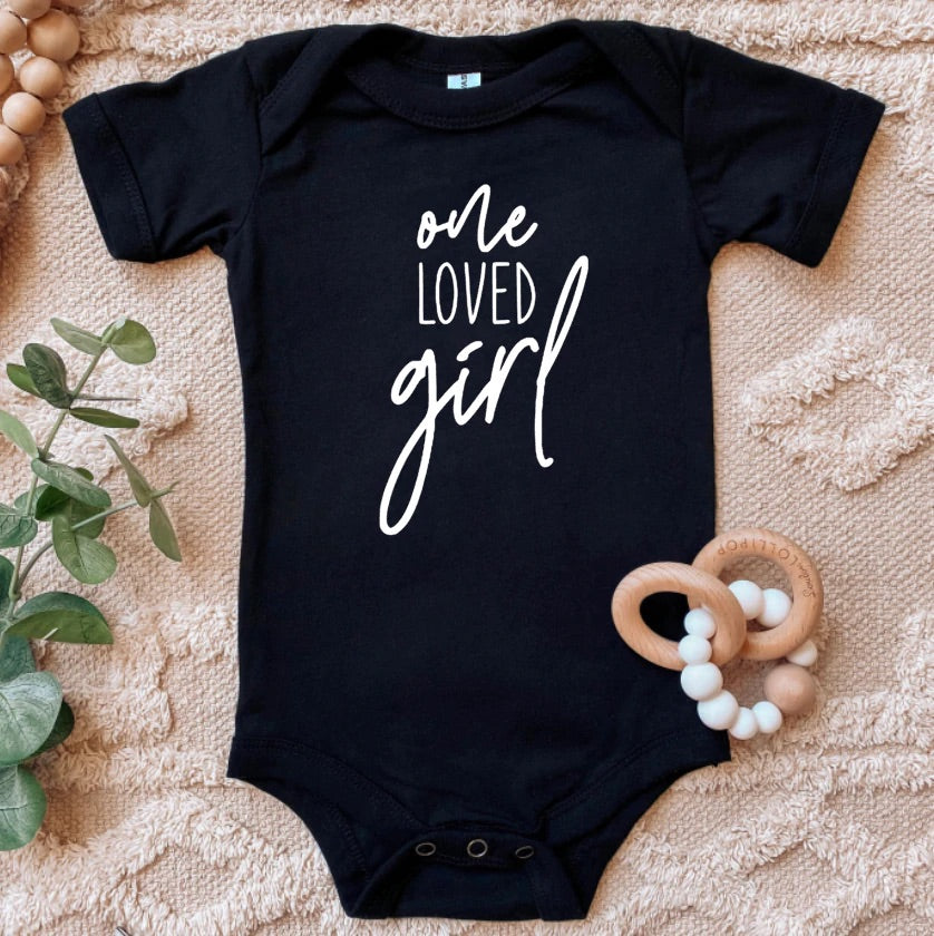 Infant One Loved Girl Onesie