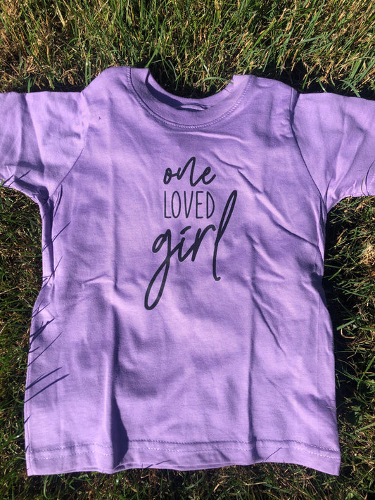 Children's One Loved Girl Toddler Graphic Tee