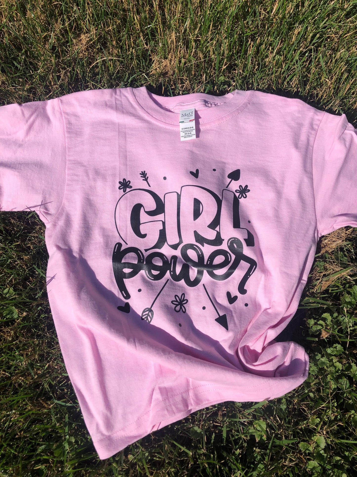 Youth Girls Girl Power Graphic Tee