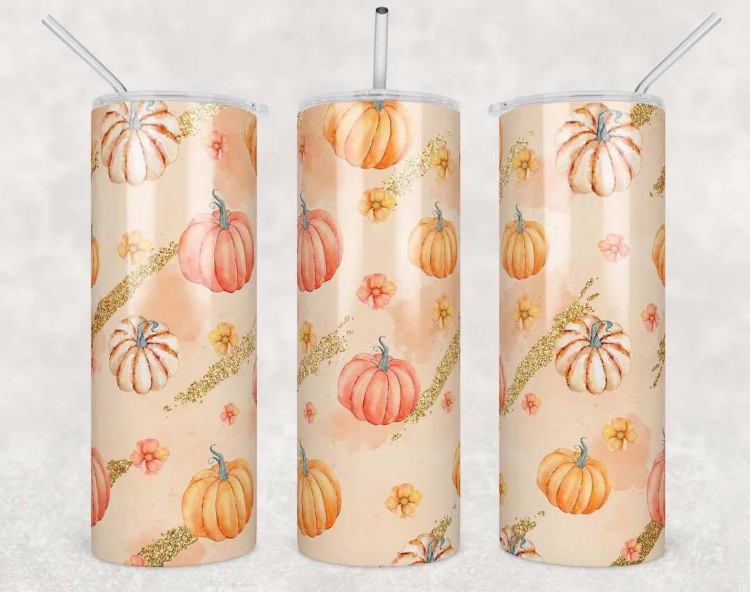 Sparkle Pumpkin Tumbler